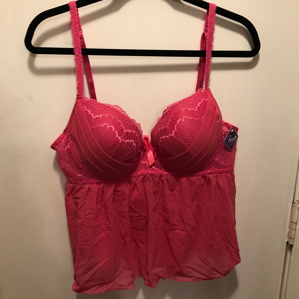 NWT Hot Pink 1X/2X lingerie
